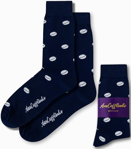 Rugby Fan Socks Mens | Rugby Union League | Work Socks for Him | Birthday Present for Guys (Rugby)