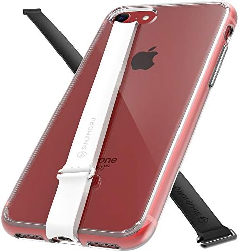 Sinjimoru (2PC) Clear iPhone 11 Case with Silicone Phone Strap, Phone Case iPhone 11 with 2PCS Phone Grip Holders for Wireless Charging. AirClo-Loop for iPhone 11