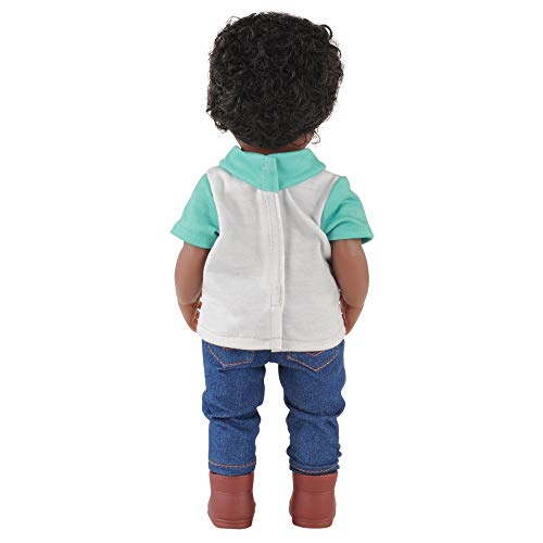 Muñeco de vinilo afroamericano 13" con articulaciones miniatura 2