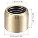 Brass Grease Nipple for Machinery Lubrication Fitting, Straight Through Oil Cup with Pressure Injection Design, for Long Lasting Copper Oil Cup for Industrial Equipment (Pack of,(10x8mm)