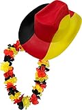 normani Fußball Cowboyhut und Hawaiikette Deutschland Fan Artikel im Set Farbe 1 Stück