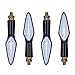 Yizhet Intermitentes Led Moto Luz Señal de Giro, 4Pcs Intermitentes para Moto...