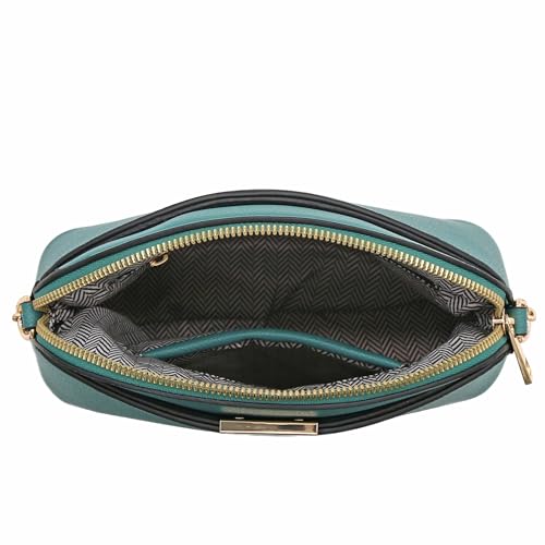 Image of FashionPuzzle Faux Leather Small Dome Crossbody Bag with Chain Strap
