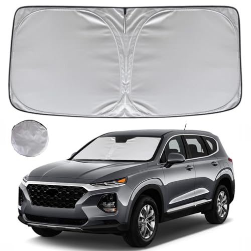 KAYZT Windshield Sun Shade for 2019-2025 2026 Hyun-dai Santa Fe Foldable Sunshade Front Window...
