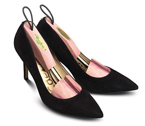 Woodlore Women’s Cedar Wood Shoe Trees Adjustable 2-Pack (For 2 pair of Shoes), Aromatic, USA Made (Medium Fits Sizes 8-9.5) - Thumbnail 5