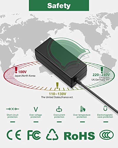 JOVNO AC to DC Converter 60W 12V 5A Car Cigarette Lighter Socket 100V-240V to 12V AC/DC Supply Adapter Transformer for Ttire Inflator/Car Vacuum Cleaner/Car Air Fan Vehicle Electronic Device - Thumbnail 7