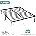 Sweetcrispy Queen Bed Frame - Heavy Duty Metal Platform Bed Frames Queen Size with Storage Space Under Frame, No Box Spring Needed, 14 Inches, Sturdy Steel Slat Support