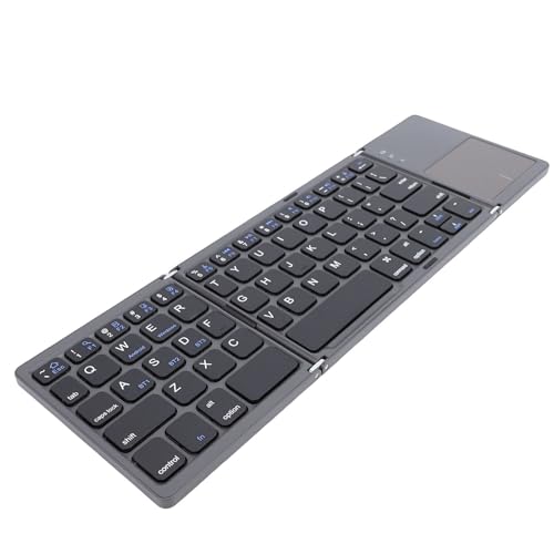 Clavier Bluetooth pliable Cuifati au design gris minimaliste avec pavé tactile haute précision