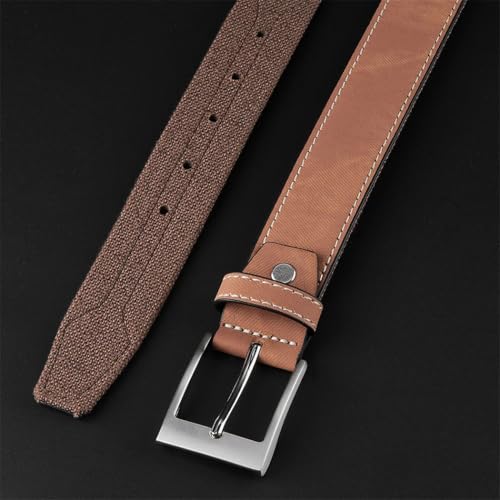 YTR6TW Mens Stylish Trendy Canvas Belt Pants Jeans Belt Youth Casual Belts Men Women Splicing Belts2