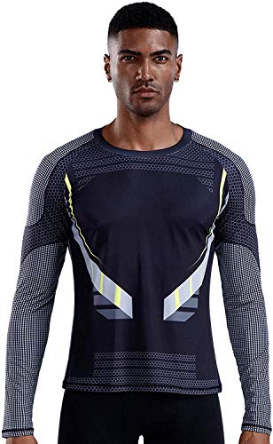 Image of OEBLD Compression Pants Men Thermal Underwear Set Base Layer Dry Tights Gym Running Leggings Long Sleeve Shirt