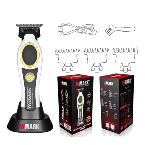 Image of WMARK NG-7230 Premium Salon Series 0 Gapped 7000-7500 RPM Outlining for Barbers 0mm balding Shape up Stainless steel DLC fix & Ceramic moving Blade 1200mAh Battery USB Charging Stand 150-Min, Model 16