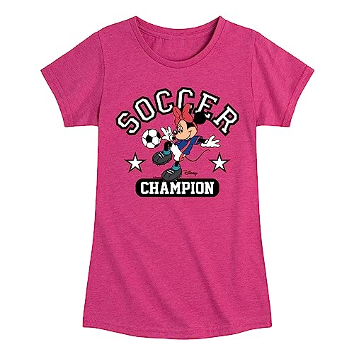 Disney - Soccer Superstar - Toddler and Youth Girls Short Sleeve Graphic T-Shirt