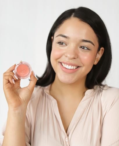 Image of Wander Beauty Double Date Lip & Cheek - Suite Talker /Swipe - 4-in-1 Cream Blush & Tint - Blush, Moisturizer, Balm & Eye Gloss - Multitasking Eye, Cheek & Makeup with Green Tea - 0.07 oz