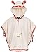 Produktbild Morgenstern Badeponcho Kinder Microfaser Beige mit Kapuze und Schafstickerei