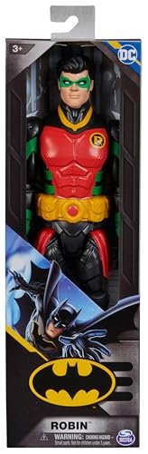 DC Comics - Figurine Robin 30 Cm - Robin Figurine Articulée - Créez Vos Propres Combats Masqués Contre L'ennemi - Super Héros Et Super Vilain - Jouet À Collectionner - Jouet Enfant 3 Ans Et +