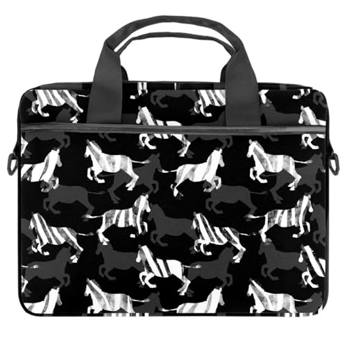 Sacoche bandoulière ordinateur portable 13 13.3 14.5 pouces housse PC zébrée multicolore