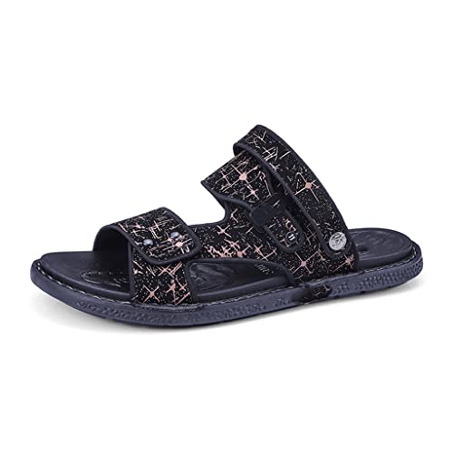 Men's Sandals Casual Sandals Men Slippers(Gray,43 Code)