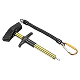 PATIKIL Fishing Hook Remover, Aluminum Alloy Squeeze-Out Disconnect Removal Device Tool Extractor for Fishing, Gold