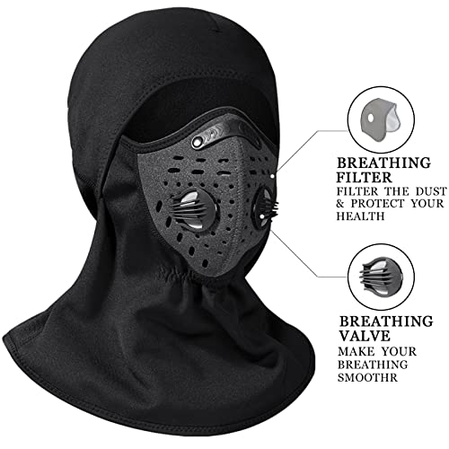 Rockbros Ski Mask Balaclava Winter Mask For Men Baclava Cold Weather Thermal Black #TOP2