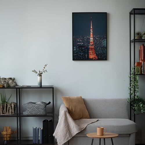 Poster Tokyo encadré 50x70cm pour décoration murale du salon