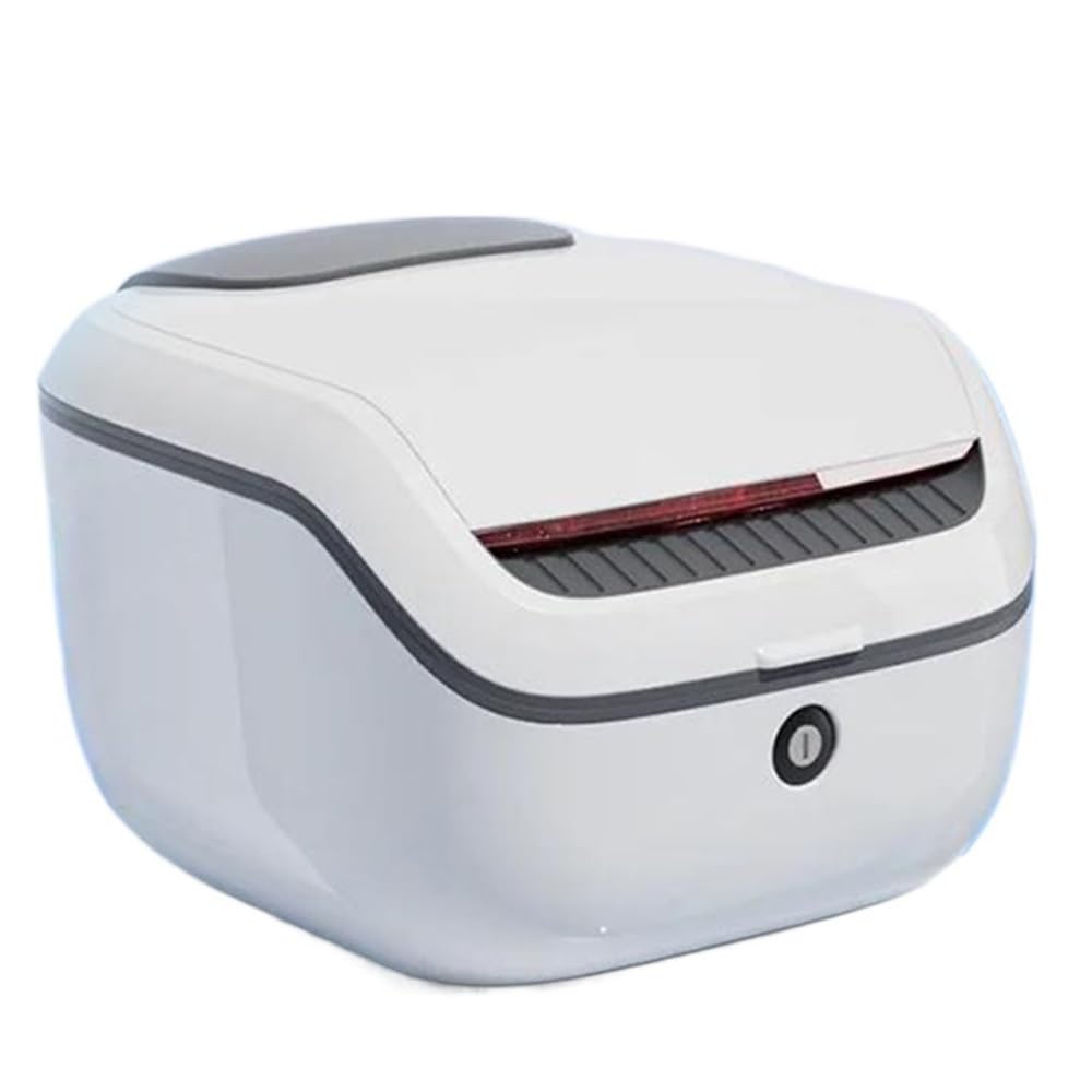 Genérico Baúl Trasero para Motocicleta de 30 l, Color Blanco, Universal, Resistente al Agua, para portaequipajes Trasero de Scooter o ciclomotor (Color: G)