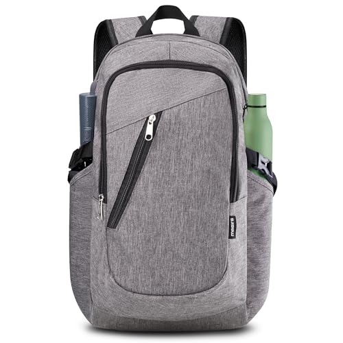 Masirs Laptop Travel Backpack - Adjustable Shoulder Straps, Zippered Compartments with Side Pockets for Water Bottle or Umbrella. Headset and USB Charging Port. Perfect for Business or Traveling. - Thumbnail 6