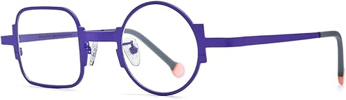 Vista 111 de FONEX Gafas de titanio coloridas Marco Hombres Izquierdo Redondo Derecho Cuadrado Gafas Ópticas Mujeres F85747