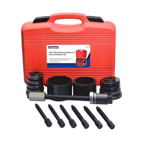 19 pièces Coffret d'extracteurs de roulements de roue Outil de montage et démontage pour moyeux de roue, compatible VW, Audi, Vauxhall, Fiat, BMW, Ford