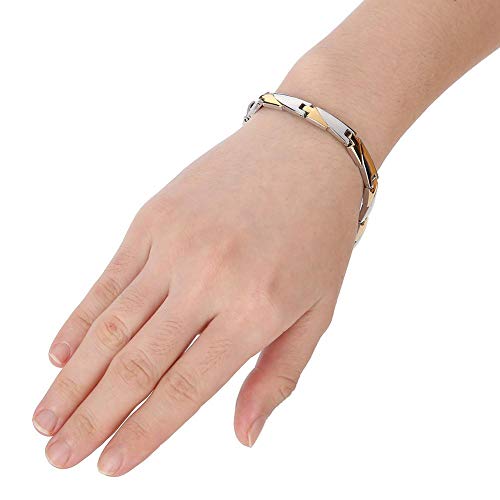 Pulseira de saúde, pulseira de cuidados de saúde de moda feminina, pulseira de aço inoxidável, prote