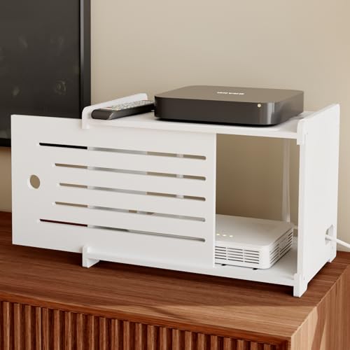 Giklux Router Verstecken Router-Aufbewahrungsbox Router-Versteck Routerkasten Wandboxen WLAN-Regal WLAN-Schrank Router verstecken WLAN-Box Router Verstecken Einfache Installation