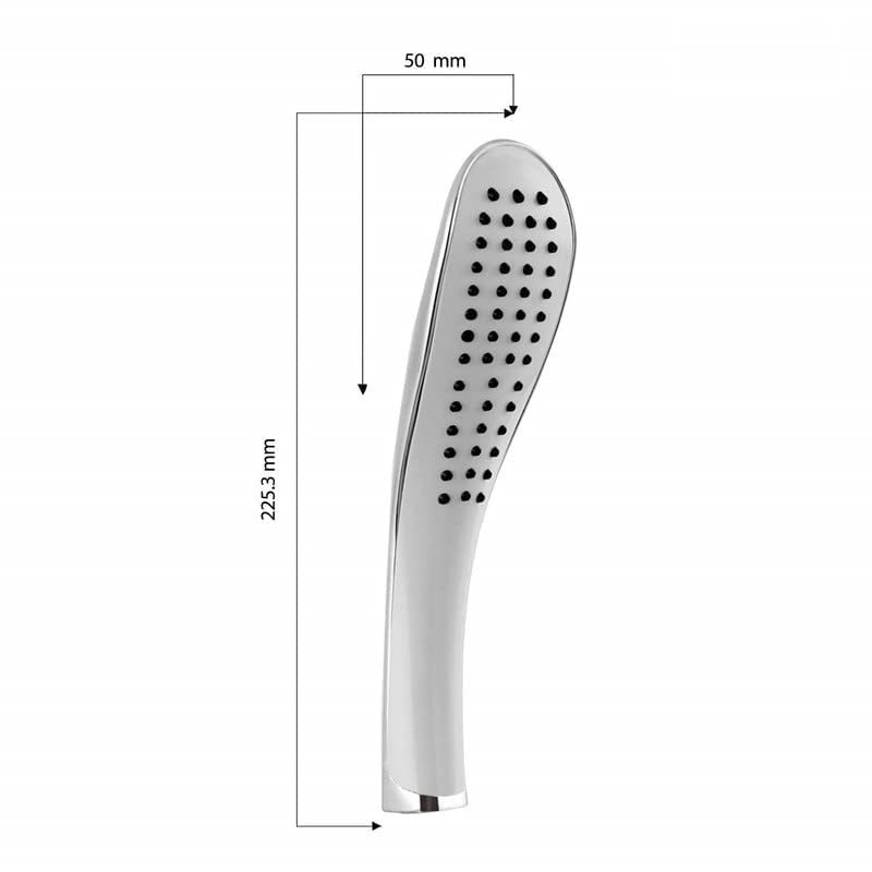 Image of 4Seasons Rain Spray Hand Shower with 1mtr SS Shower Tube and Wall Hook Faucet Set