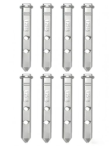 VKQ 8-Piece Window Pivot Bar, Zinc Die Cast Construction, 2-7/16 Inch Length, 5/16 Inch Width, Home Window Replacement Parts