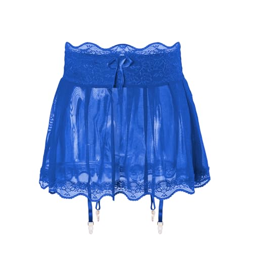 Sous-vêtements homme sexy transparents style jupe sissy jarretelles