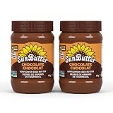 Sunbutter Chocolate Spread 454 g, Nut-Free Sunflower Seed Butter, Jar of 2