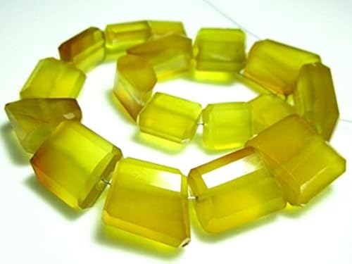 Calcédoine jaune sans imperfections pour remplacer les fausses pierres - 2