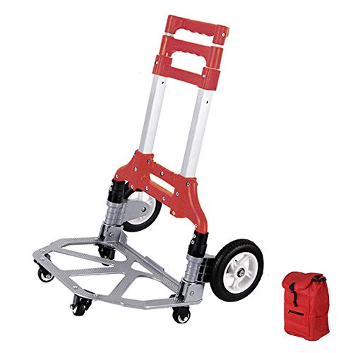 Carretilla plegable, carrito multifunción para escaleras, carrito para carga y compra miniatura 1