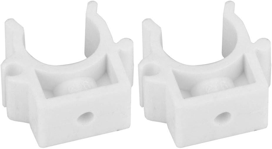 Marhynchus Plasric Pipe Clamp Set, U Shaped Combination Fixed Clips, PPR Material, 20pcs Pipe Clamps, 16/20/25/32mm, Come with Screws, Used to Fix and Support Water, Cable, Gas (16mm+Screws 20pcs)