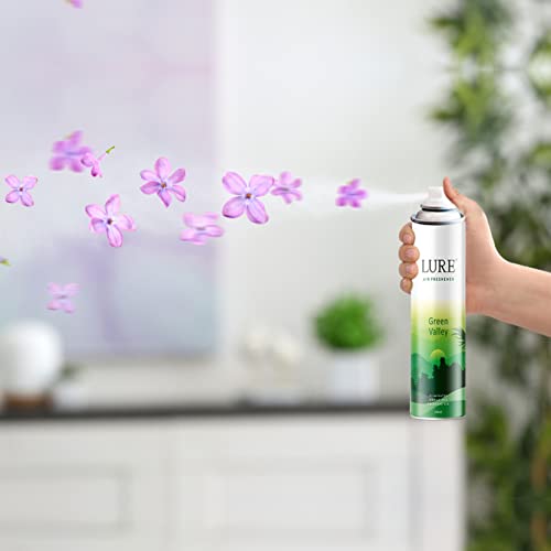 Image of LURE Room Freshener Spray|Air Freshener For Home And Office - Green Valley (220Ml Each, Pack Of 4)