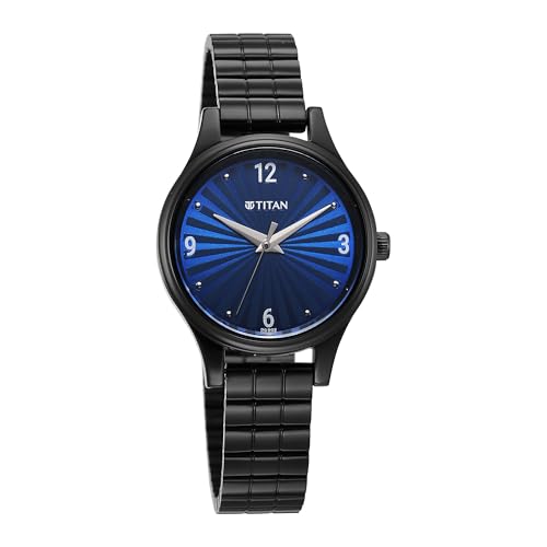 Image of Titan Karishma Workwear Blue Dial Stainless Steel Watch for Women
