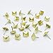 Let's Decorate 200pcs Square Sofa Upholstery Tacks Golden, Decorative Tacks, Thumb Nails Wooden Furniture Home DIY Upholstery Nails (12mmx17mm 200pcs, Gold)