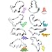 Produktbild CHEE MONG Dinosaurier Ausstechformen Set - 8 Stück Edelstahl Dinosaurier Formschneider, 8 Cutter Formen Weihnachten DIY Kuchen Dekoration Mousse, Donuts, Fondant