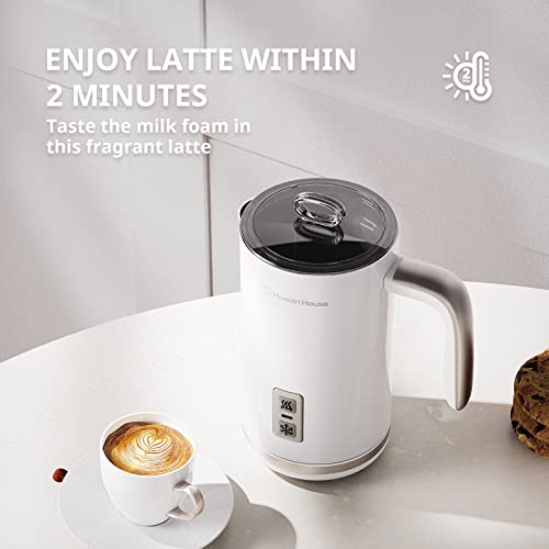 Maestri House Milk Frother, 8.12Oz/240Ml Automatic Stainless Steel Milk Steamer, Electric Hot And Cold Foam Maker For Latte, Cappuccinos, Macchiato, 120V #TOP5