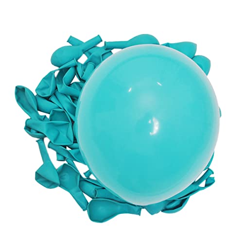 Image of 300 Pack Turquoise Teal Balloons 12 inch Turquoise Latex Balloon Bulk for Various Party Events Decorations