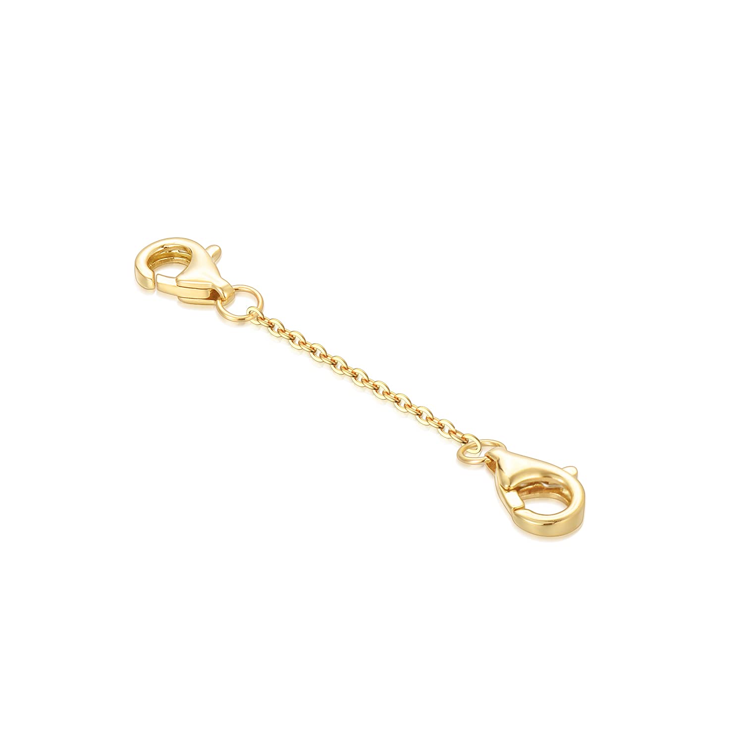 10k 14k Real Gold 1"/1.5"/2"/2.5"/3"/4"/5" Necklace Extender, Necklace Bracelet Extender Chain, Durable Gold Extender Chain, Adjustable Extension Chain for Necklace Bracelet Anklet