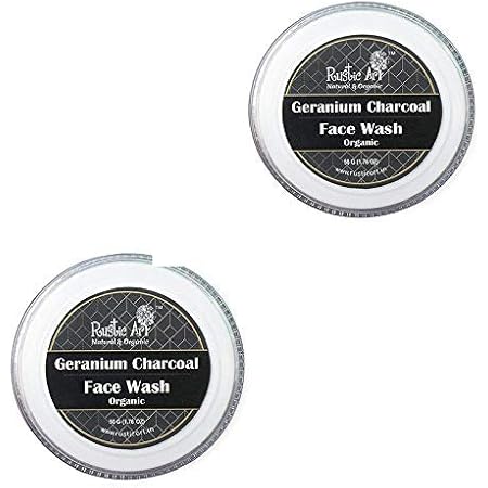 geranium charcoal face wash