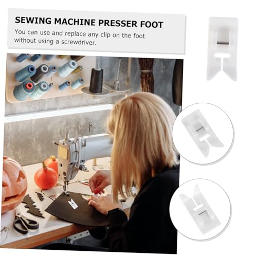 Prensatelas multiuso antiadherente para máquina de coser miniatura 7