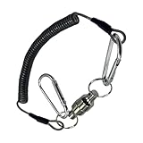 Hebilla de montañismo, clip de mosquetón para mochila, mosquetón de senderismo, diseño de bobina, clip seguro para botellas de agua de senderismo con imanes fuertes para acampar