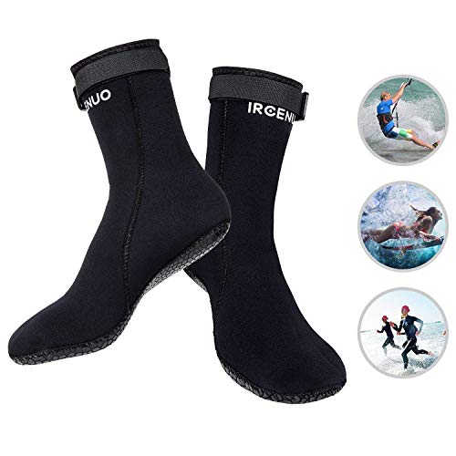 IREENUO Neoprene Diving Socks 3mm Ultra Premium Water Fin Sock Sandproof Scuba Snorkeling