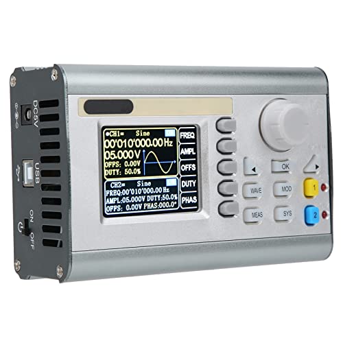 Generatore di Segnale, JDS2900-60M 2CH Funzione DDS a Doppio Canale/Generatore di Forme D'onda Arbitrarie, Sorgenti di Segnali a Impulsi DDS (Spina europea)