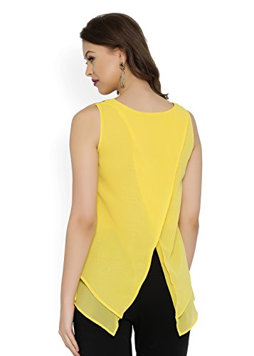 Image of RARE Women Navy Solid Styled Back Top (EP1670)